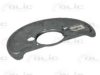 VW 251407340A Splash Panel, brake disc